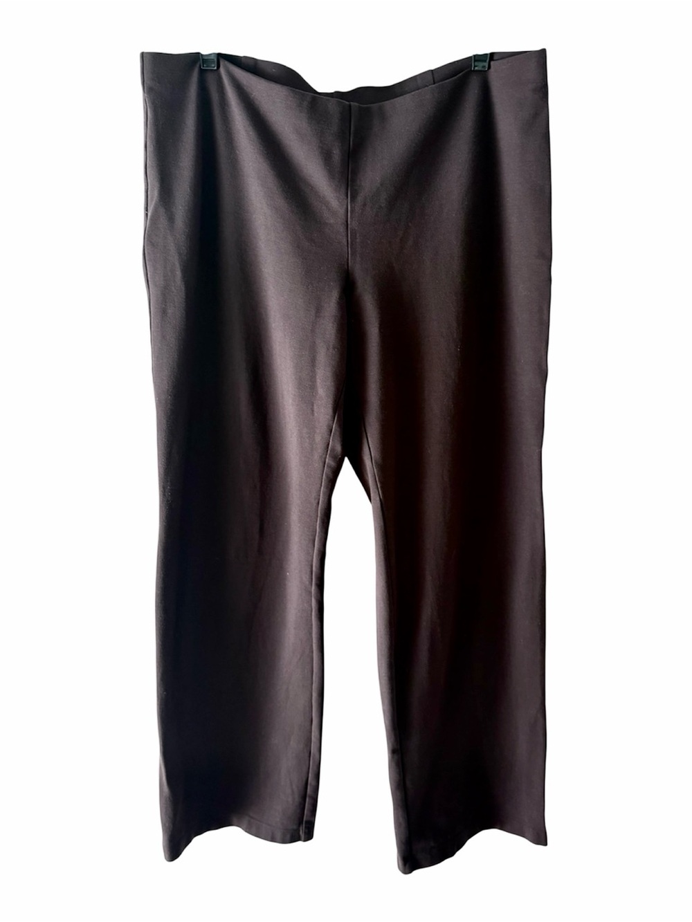 Eileen Fisher Stretch Ponte straight leg pants Black L